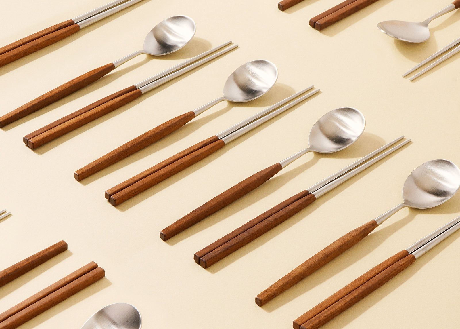 Lacquered Maple Spoon & Chopstick Set