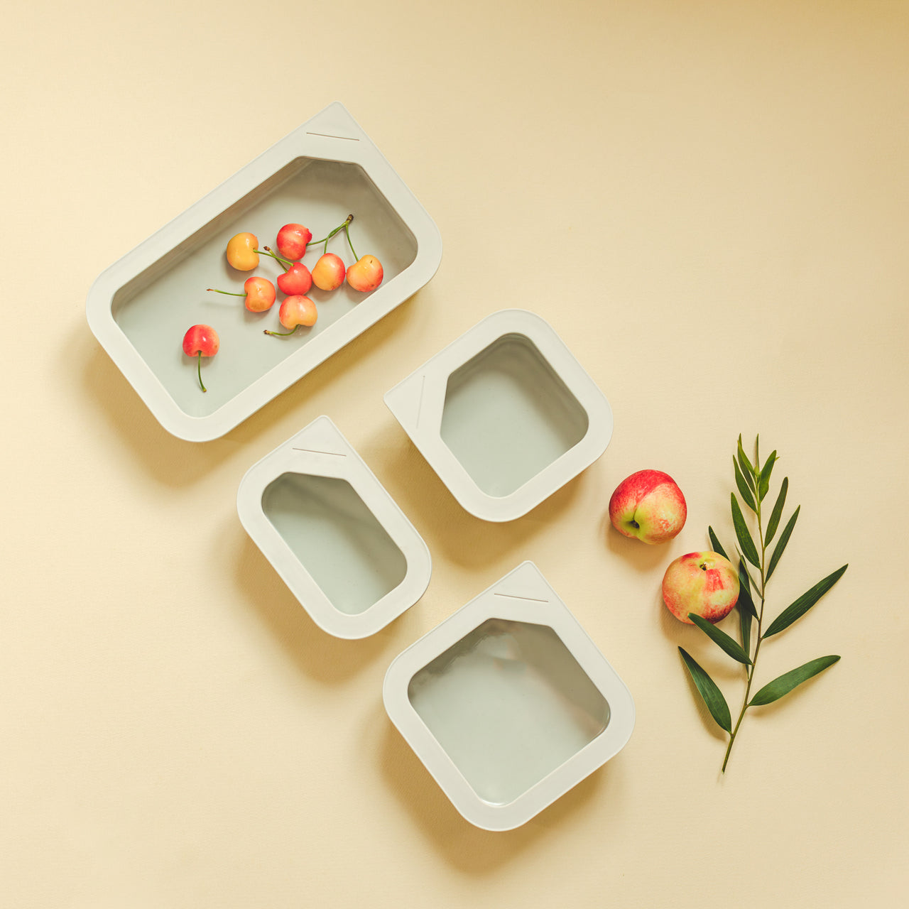 Fika One Ceramic Rectangular, Square 4 set