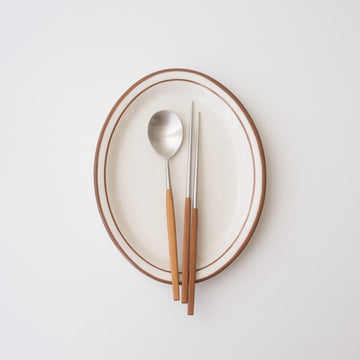 [BOGEN] Square Maple Spoon & Chopsticks Set