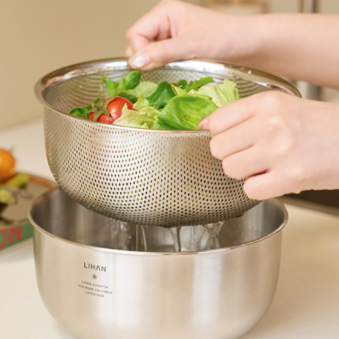 Lihan Stainless Steel Mixing Bowl