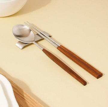 Lacquered Maple Spoon & Chopstick Set