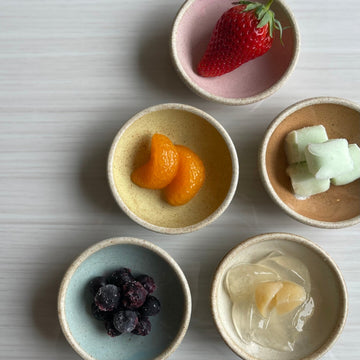 Handmade Ceramic Round Mini Condiment Dishes