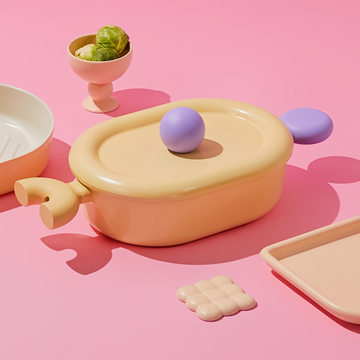 Better finger cast aluminum low casserole oval shaped 10