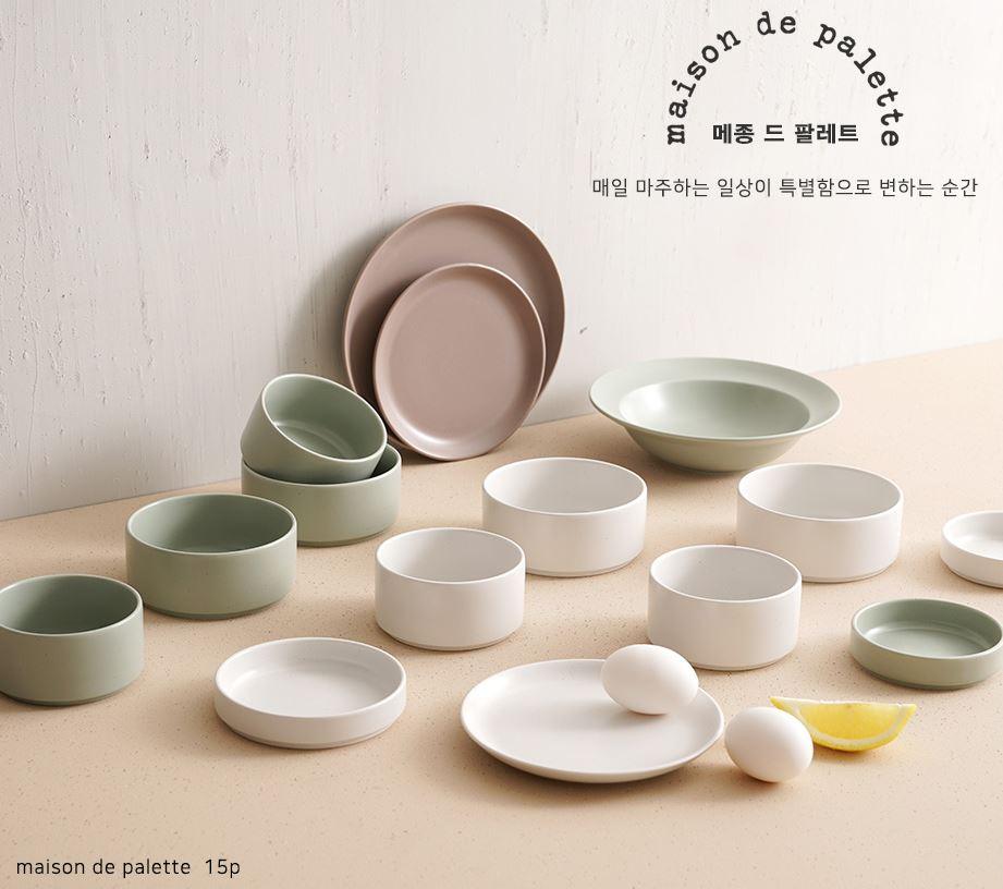 [Maison de Palette]  Dinner Set for 4 people (15P) - HANKOOK