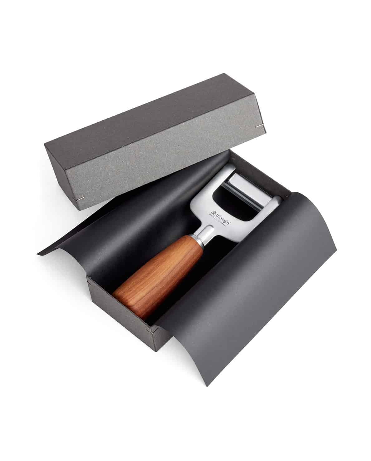 [Triangle] Julienne Cutter PLUM wood, in Gift Box - HANKOOK