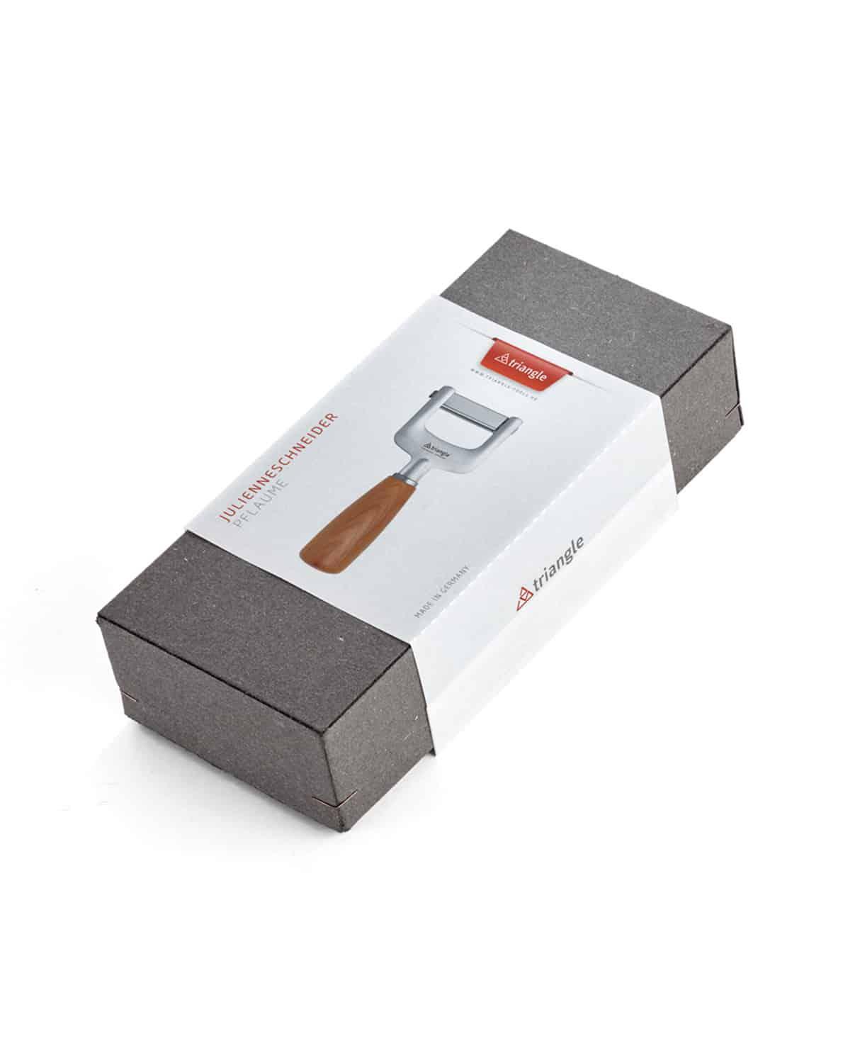 [Triangle] Julienne Cutter PLUM wood, in Gift Box - HANKOOK